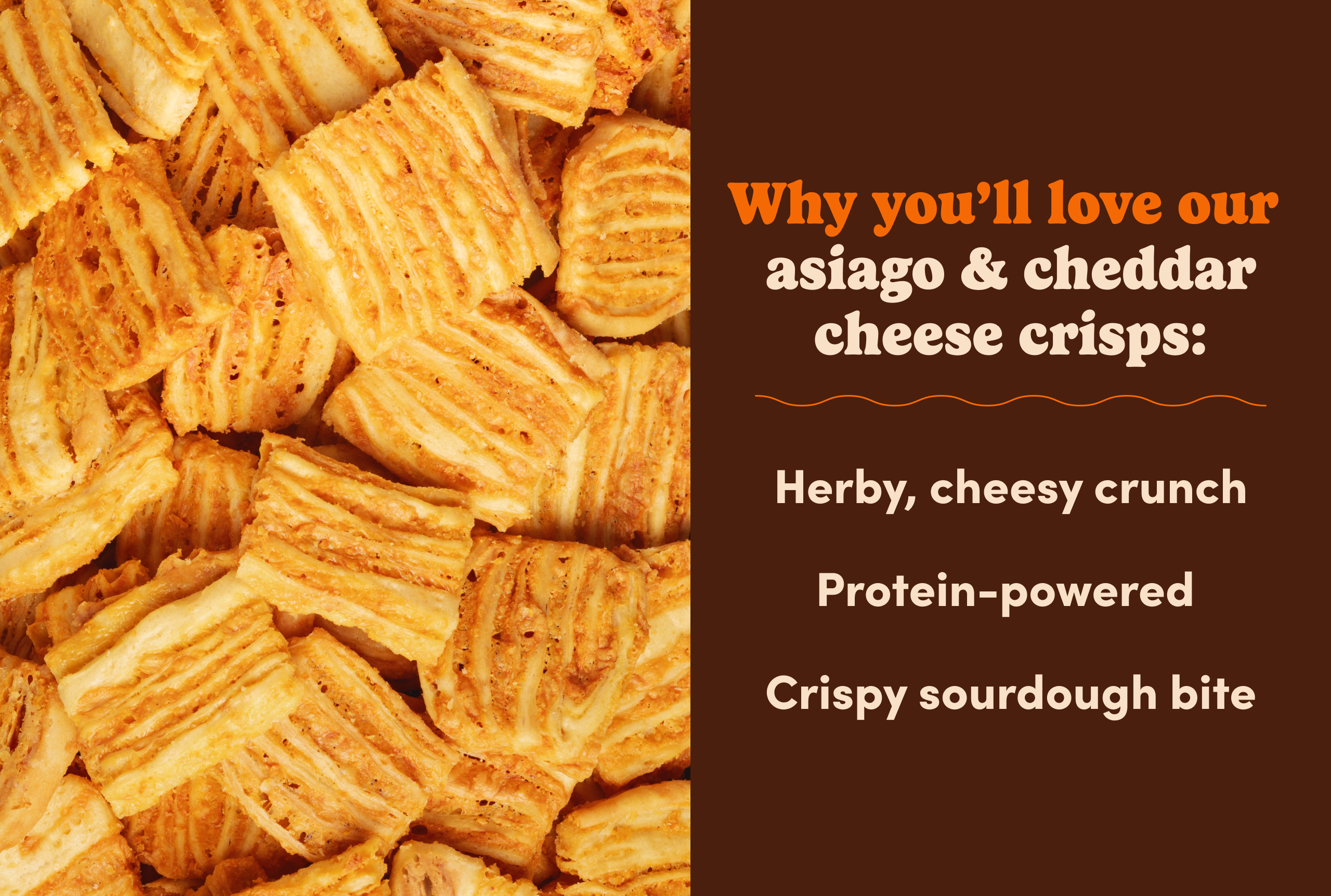Asiago & Cheddar Cheese Crisps J3