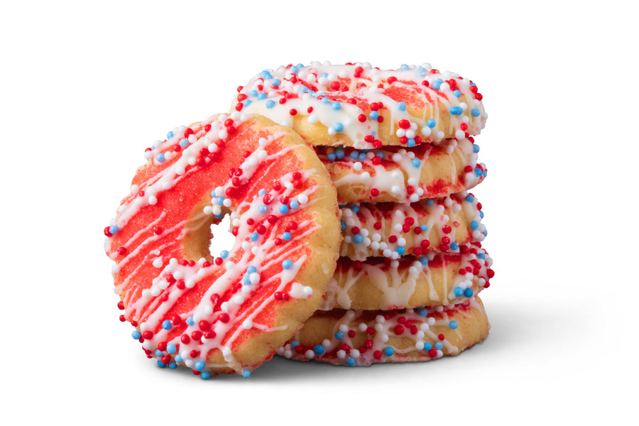 Freedom Ring Shortbread Cookies X6