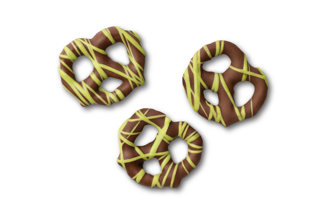 Milk Chocolatey Mini Pretzels with Pistachio Flavored Drizzle P9