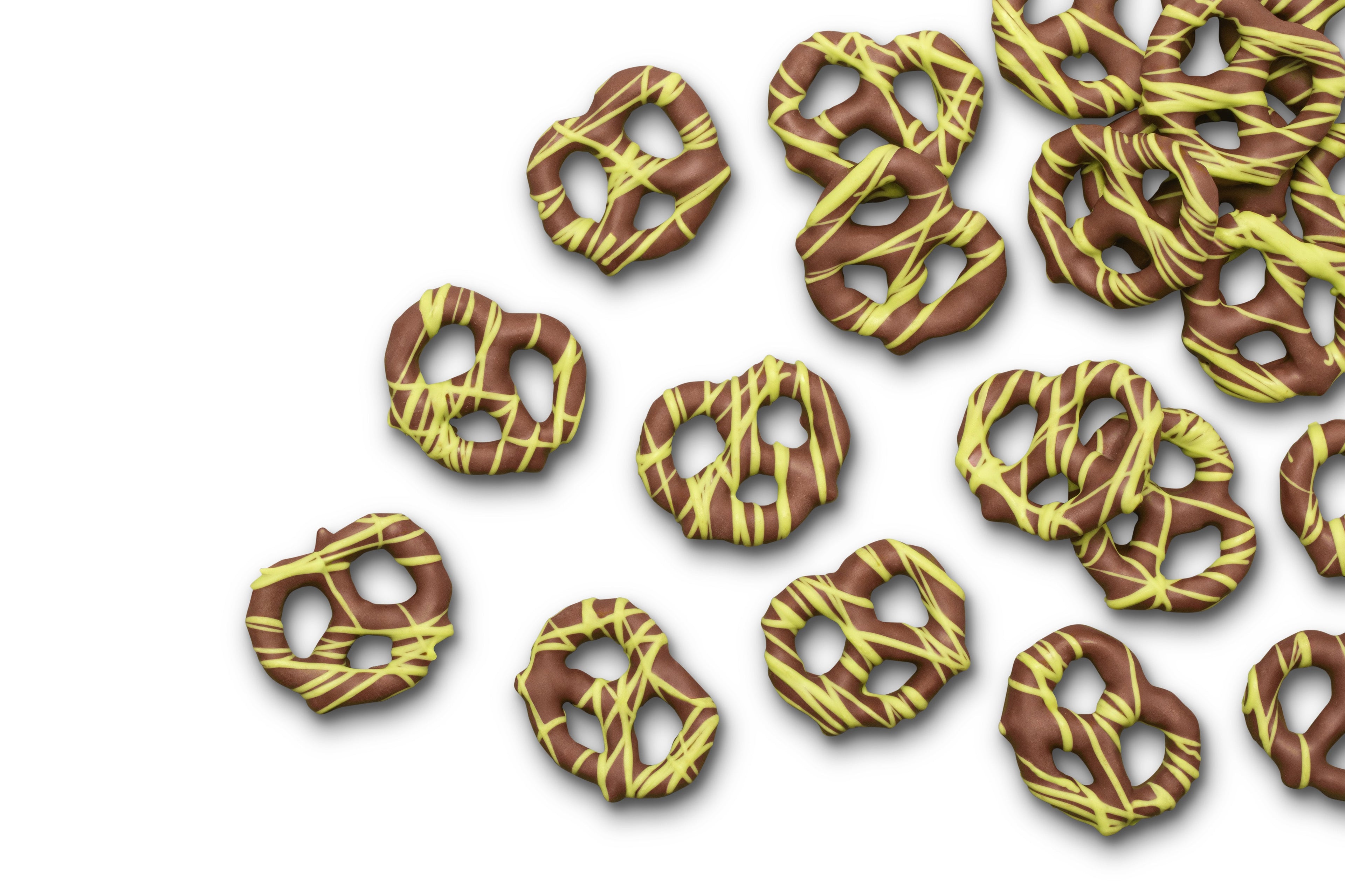 Milk Chocolatey Mini Pretzels with Pistachio Flavored Drizzle P9