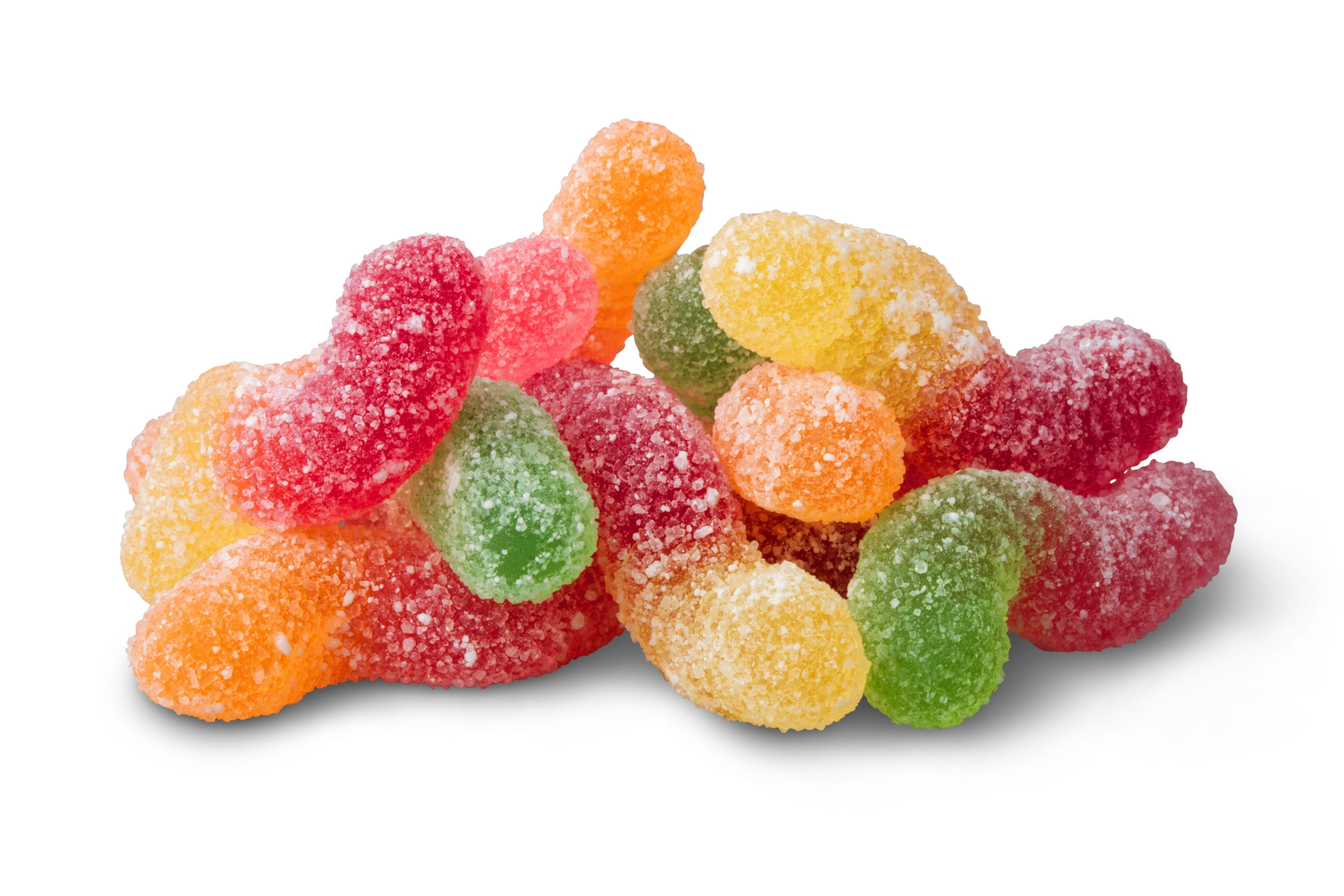 Naturally Colored Sour Tiny Gummy Worms L5