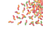 Naturally Colored Sour Tiny Gummy Worms L5
