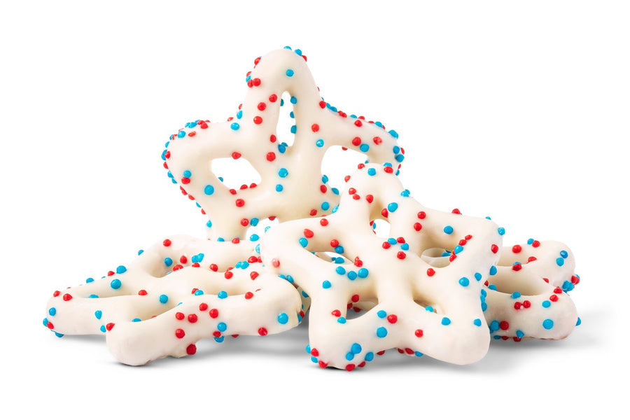 Red, White, & Blue Yogurt Star Pretzels V5