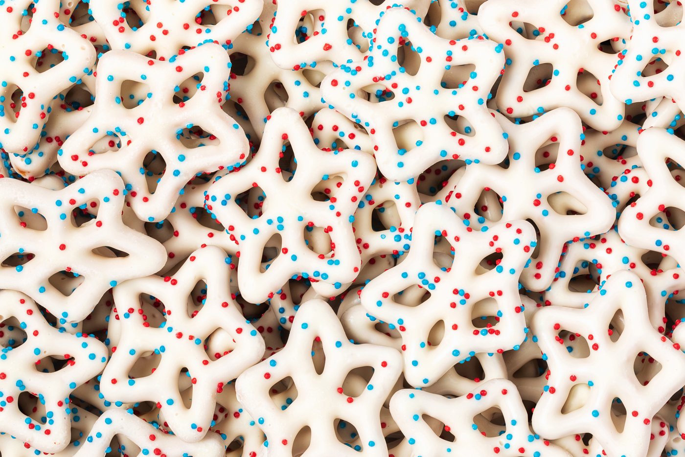 Red, White, & Blue Yogurt Star Pretzels V5