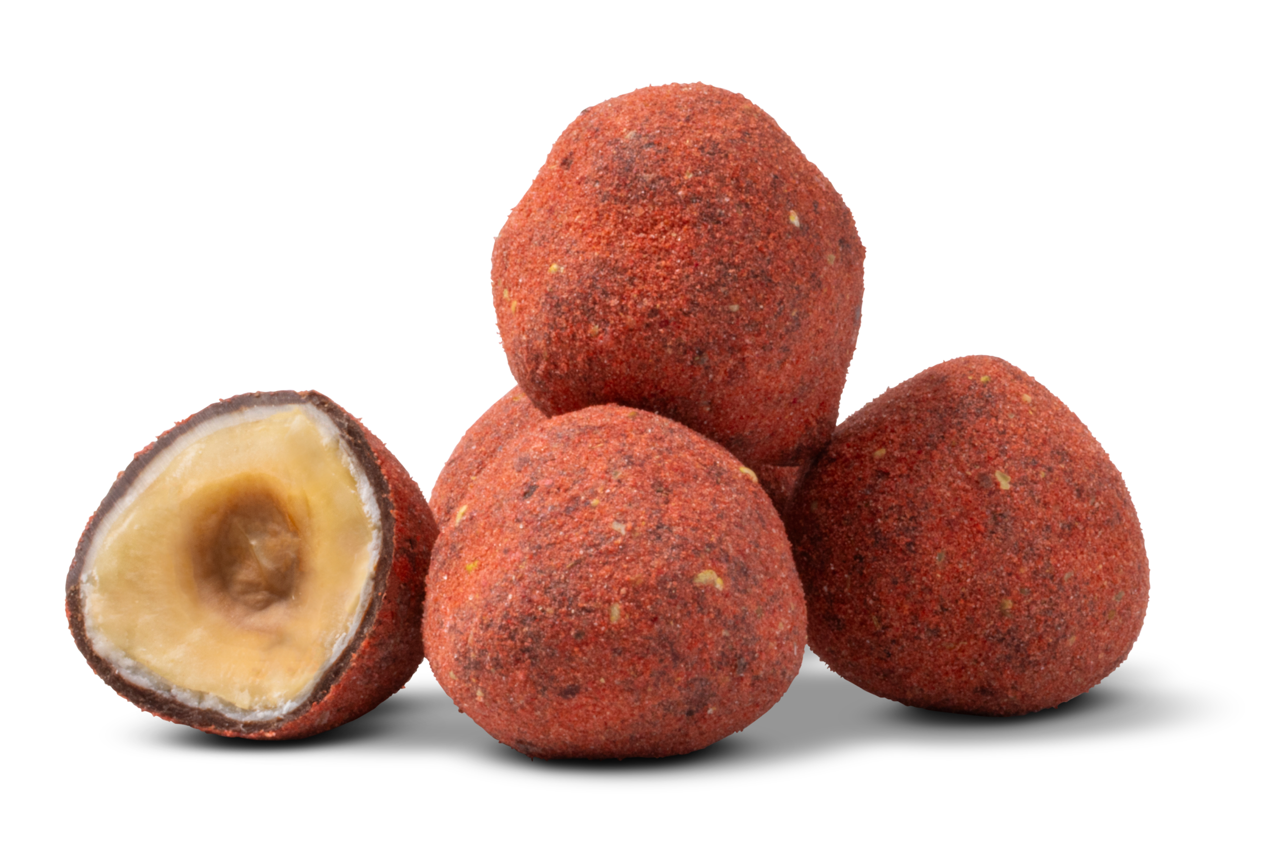 Strawberry Dusted Dark Chocolate Covered Hazelnuts P9