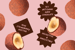 Strawberry Dusted Dark Chocolate Covered Hazelnuts P9