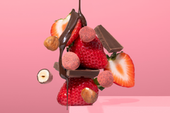 Strawberry Dusted Dark Chocolate Covered Hazelnuts P9